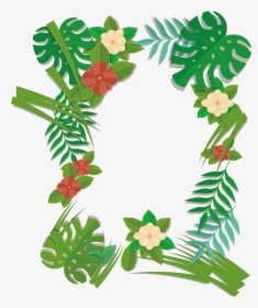 Plant Leaf Euclidean Green - Tropical Border Png Png, Transparent Png, Free Download