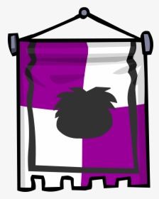 Purple Banner - Club Penguin Ye Olde Banner, HD Png Download, Free Download