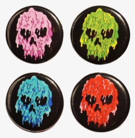 Melting Skull Button Set - Black Ford Rims For Fusion, HD Png Download, Free Download