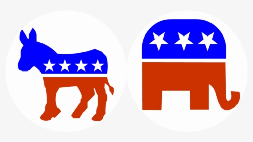Political Clipart Election - Republican Democratic Party, HD Png Download, Free Download