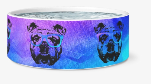 Cool Bulldog Dog Bowl - Pug, HD Png Download, Free Download