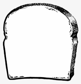 Slice Of Bread Clipart Black And White, HD Png Download, Free Download