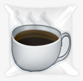 Emoji Pillow Hot Beverage Just Emoji Png Coffee Emoji - Coffee Emoji Sticker, Transparent Png, Free Download