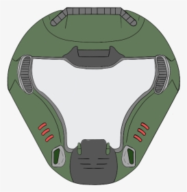Clip Art Video Game Armour Doom - Doom Slayer Helmet Png, Transparent Png, Free Download