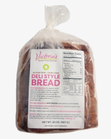 Victorias Gluten Free Deli Style Bread Loaf Packaged - Rye Bread, HD Png Download, Free Download