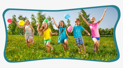Kids Running With Balloons - Международный День Защиты Детей, HD Png Download, Free Download