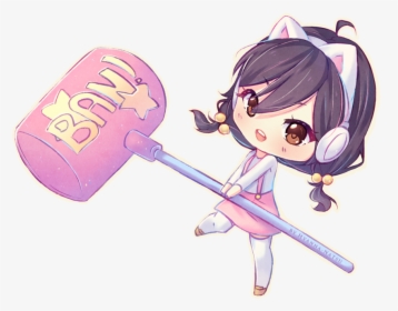 Anime Ban Hammer , Png Download - Anime Girl Ban Hammer, Transparent Png, Free Download