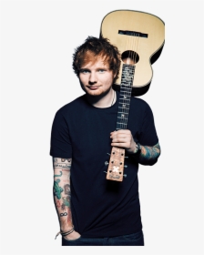 Guitar On Shoulder Ed Sheeran - Ed Sheeran Png, Transparent Png, Free Download