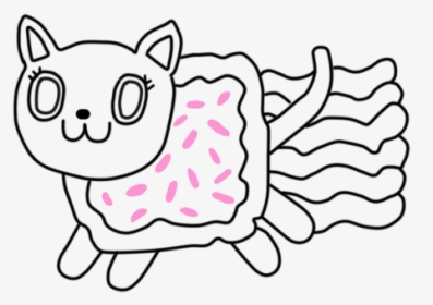 Cat Nyan Pop Tart - Cartoon, HD Png Download, Free Download