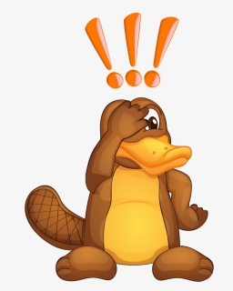 Platypus Exclamation Cartoon Duck Billed Platypus - Platypus Wombat Stew, HD Png Download, Free Download