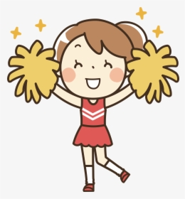 Cheerleading Uniforms Cartoon Clip Art - Clipart Cheerleader, HD Png Download, Free Download