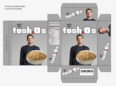 Tosh O S - Cereal Box Net Template, HD Png Download, Free Download
