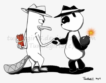 900 X 702 2 - Perry The Platypus X Peter The Panda, HD Png Download, Free Download