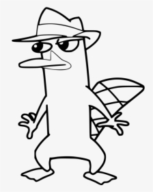Platypus Clipart Gambar - Perry The Platypus Coloring Page, HD Png Download, Free Download