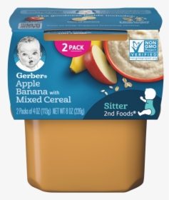Apple Banana With Mixed Cereal - Gerber Mac And Cheese, HD Png Download, Free Download