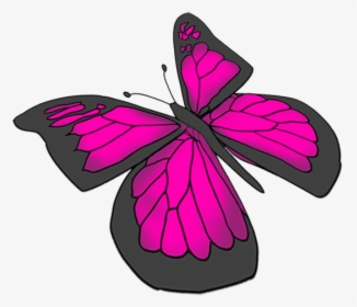 Purple Butterfly Drawing - Beautiful Butterfly Pics Drawing, HD Png Download, Free Download