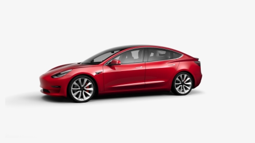 Car Png Side - Tesla Model 3, Transparent Png, Free Download