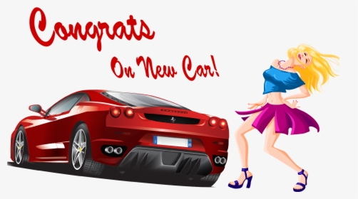Congrats On New Car Png Free Pic - Ferrari Vector, Transparent Png, Free Download