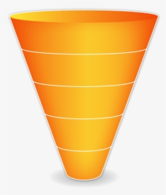 Cone Clipart Mathematics - Upside Down Orange Cone, HD Png Download, Free Download