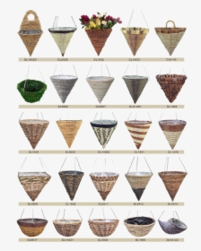 Cone Shape Png - Cone Woven Hanging Basket, Transparent Png, Free Download