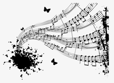 Musical Note Musical Theatre Black And White - Musical Art Png, Transparent Png, Free Download