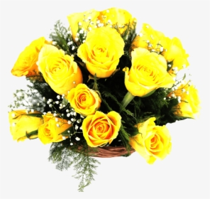 Yellow Rose Basket - Floribunda, HD Png Download, Free Download