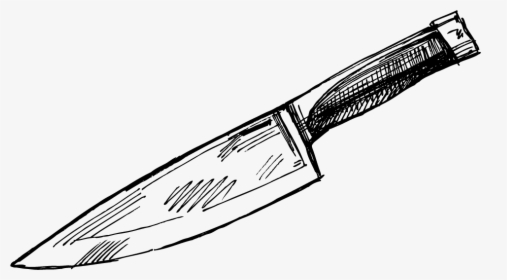 Throwing Knife Kitchen Knife Drawing - Kitchen Knife Drawing Png, Transparent Png, Free Download