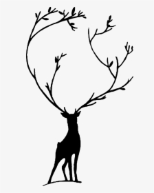 Transparent Jungle Tree Png - Deer In Jungle Drawing, Png Download, Free Download