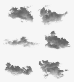 Ink Cloud Black Smudge Decorative Element Png And Psd - Dark Clouds Black Png, Transparent Png, Free Download
