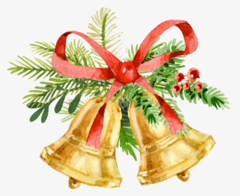 #christmas #watercolour #watercolor #ftestickers # - Handbell, HD Png Download, Free Download