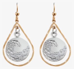 Silver Circle Png - Earrings, Transparent Png, Free Download