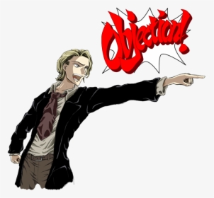 Ace Attorney Phoenix Wright - Phoenix Wright Ace Attorney Objection Gif, HD Png Download, Free Download