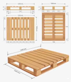 Pallet-dimentions - Wood Pallet Dimensions, HD Png Download, Free Download
