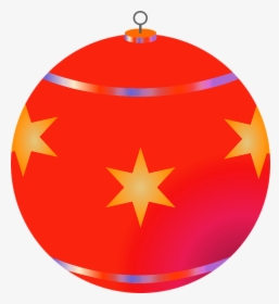 Red Christmas Tree Bauble Transparent Background Christmas - Clip Art Christmas Baubles, HD Png Download, Free Download