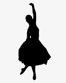 Elegant Ballerina Silhouette 2 Clip Arts - Ballroom Dancing Couple Silhouette, HD Png Download, Free Download