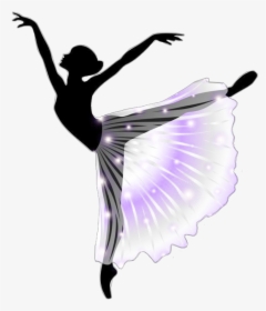 #ftestickers #dancer #ballerina #silhouette #sparkle - Dancer Silhouette Transparent Background, HD Png Download, Free Download
