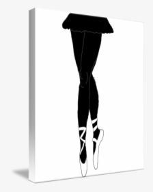 Ballerina Legs Silhouette By Kate Farrant - Ballerina Silhouette Legs, HD Png Download, Free Download