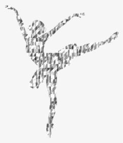 Line Art,line,silhouette - Ballet Drawing No Background, HD Png Download, Free Download