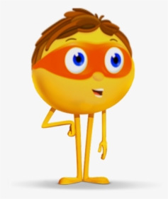 Moviecat Yellow Cartoon Orange Smile - Emoji Movie Characters, HD Png Download, Free Download