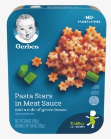 Pasta Stars In Meat Sauce - Gerber Toddler Meals, HD Png Download, Free Download