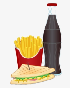 Soda Clipart Fast Food - Soft Drinks Clipart, HD Png Download, Free Download