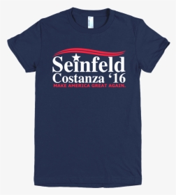 Seinfeld Costanza Womens T-shirt Make America Great - Active Shirt, HD Png Download, Free Download
