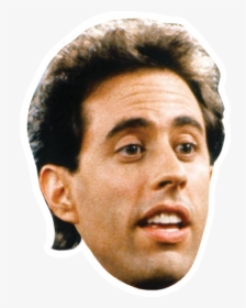 Jerry Seinfield Celebrity Head Sticker - Seinfeld Jerry Seinfeld, HD Png Download, Free Download
