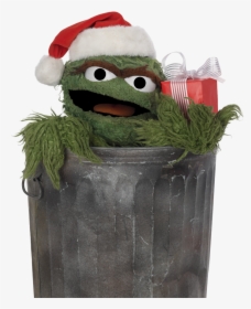 Oscar The Grouch As Santa Claus - Oscar The Grouch Christmas, HD Png Download, Free Download