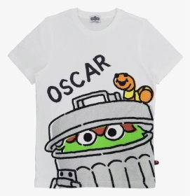 Oscar The Grouch Graphic T-shirt - Cartoon, HD Png Download, Free Download