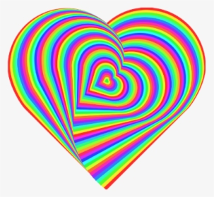 #kidcore #rainbow #grudge #aesthetic #png #soft #cute - Heart, Transparent Png, Free Download