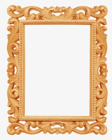 Transparent Wooden Border Png - Fancy White Photo Frames, Png Download, Free Download