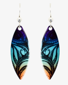 Feather Drawing - Earrings, HD Png Download, Free Download