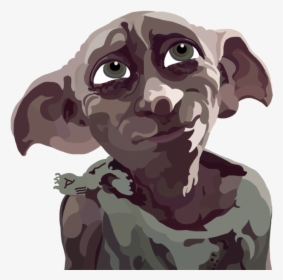 Dobby The House Elf Digital Painting By Whovianpoprocks - Dobby Harry Potter Png, Transparent Png, Free Download