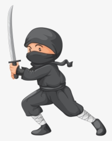 Transparent Handsome Clipart - Cartoon Ninja, HD Png Download, Free Download